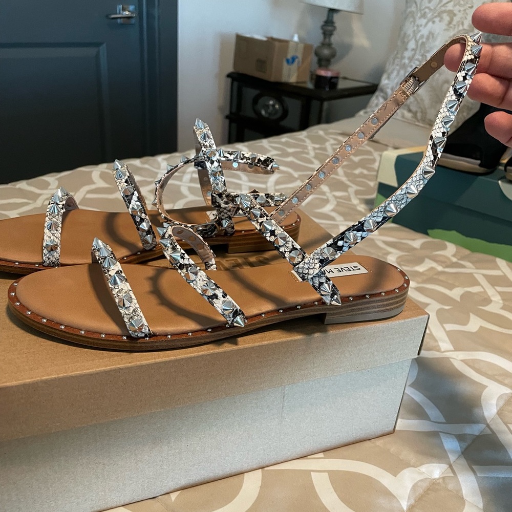 Steve Madden snake sandal flat